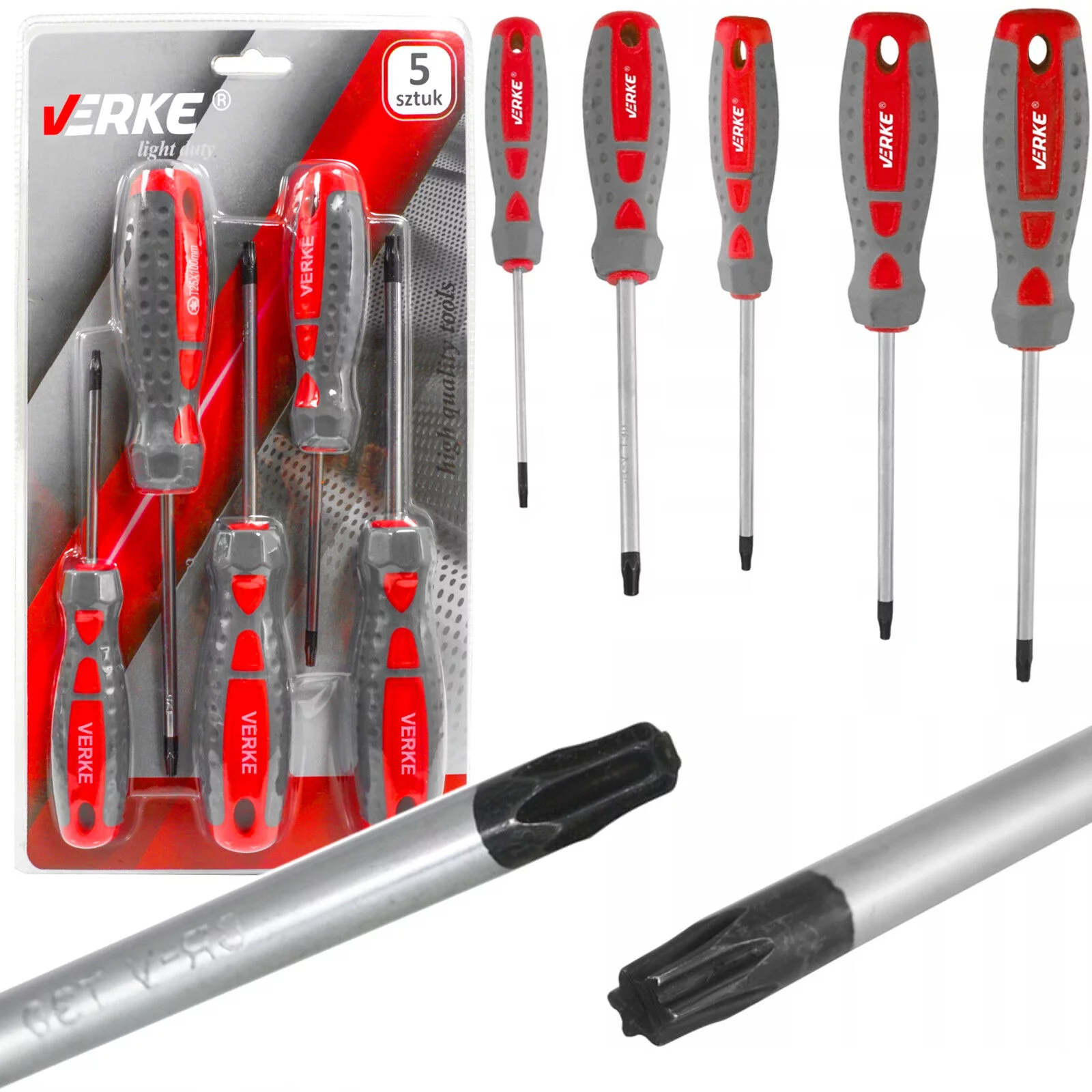 WKRĘTAKI TORX zestaw T15-T40 5szt