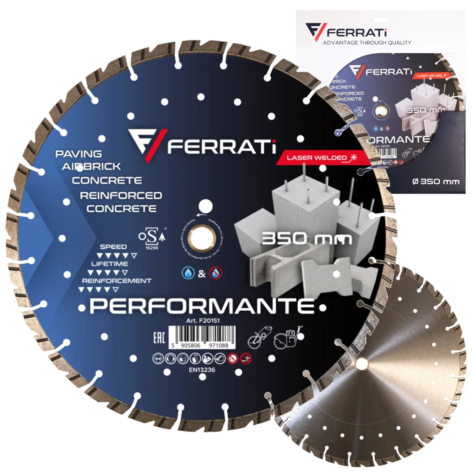 TARCZA DIAM. 350MM 25.4MM PERFORMANTE