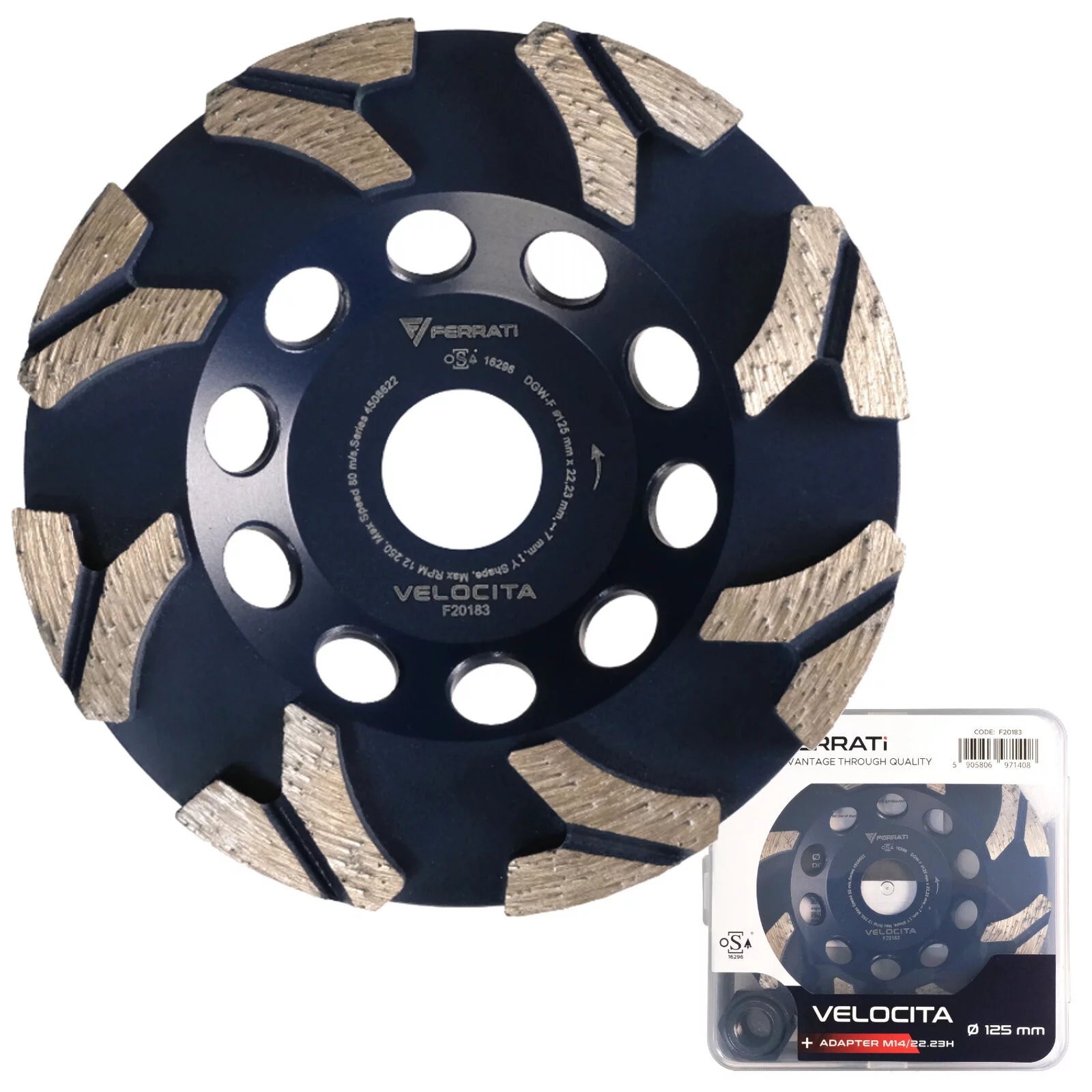TARCZA DIAM. GARNKOWA 125MM VELOCITA