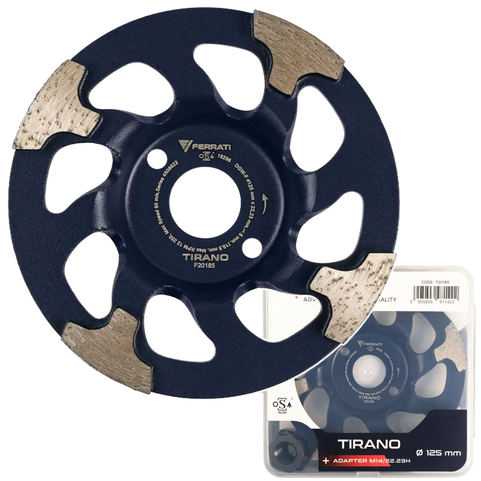 TARCZA DIAM. GARNKOWA 125MM TIRANO