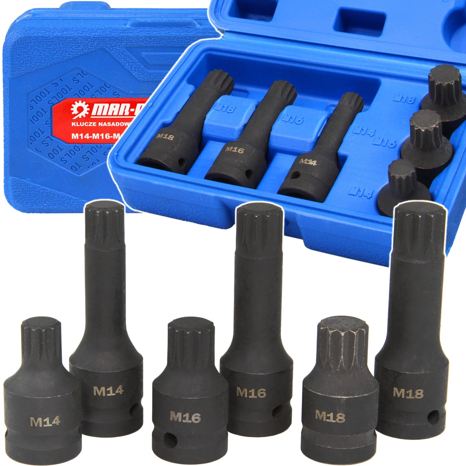 ZEST.NASADEK SPLINE UDAR 1/2'' M14.M16M.M18