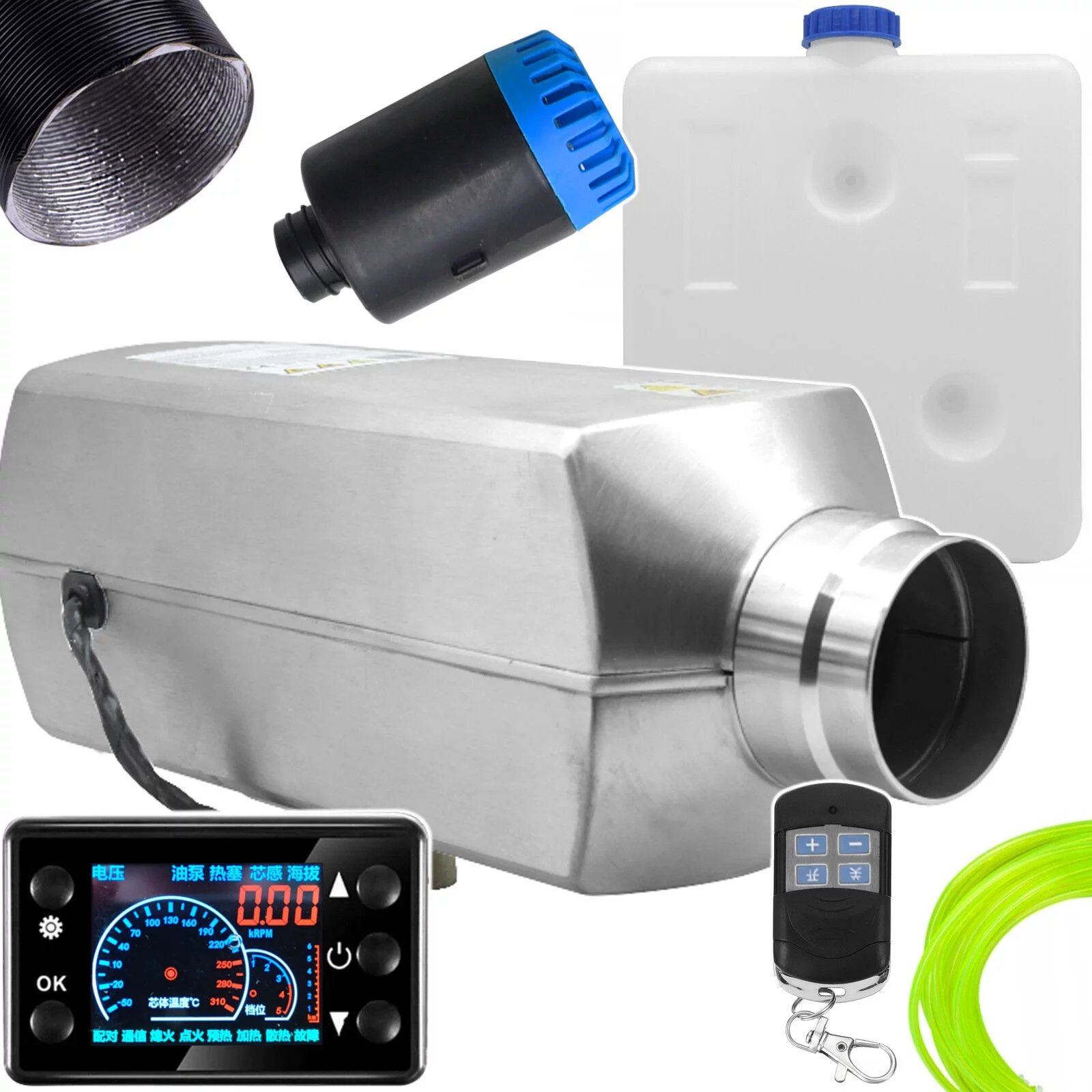OGRZEWANIE POSTOJOWE ZESTAW 12V LCD