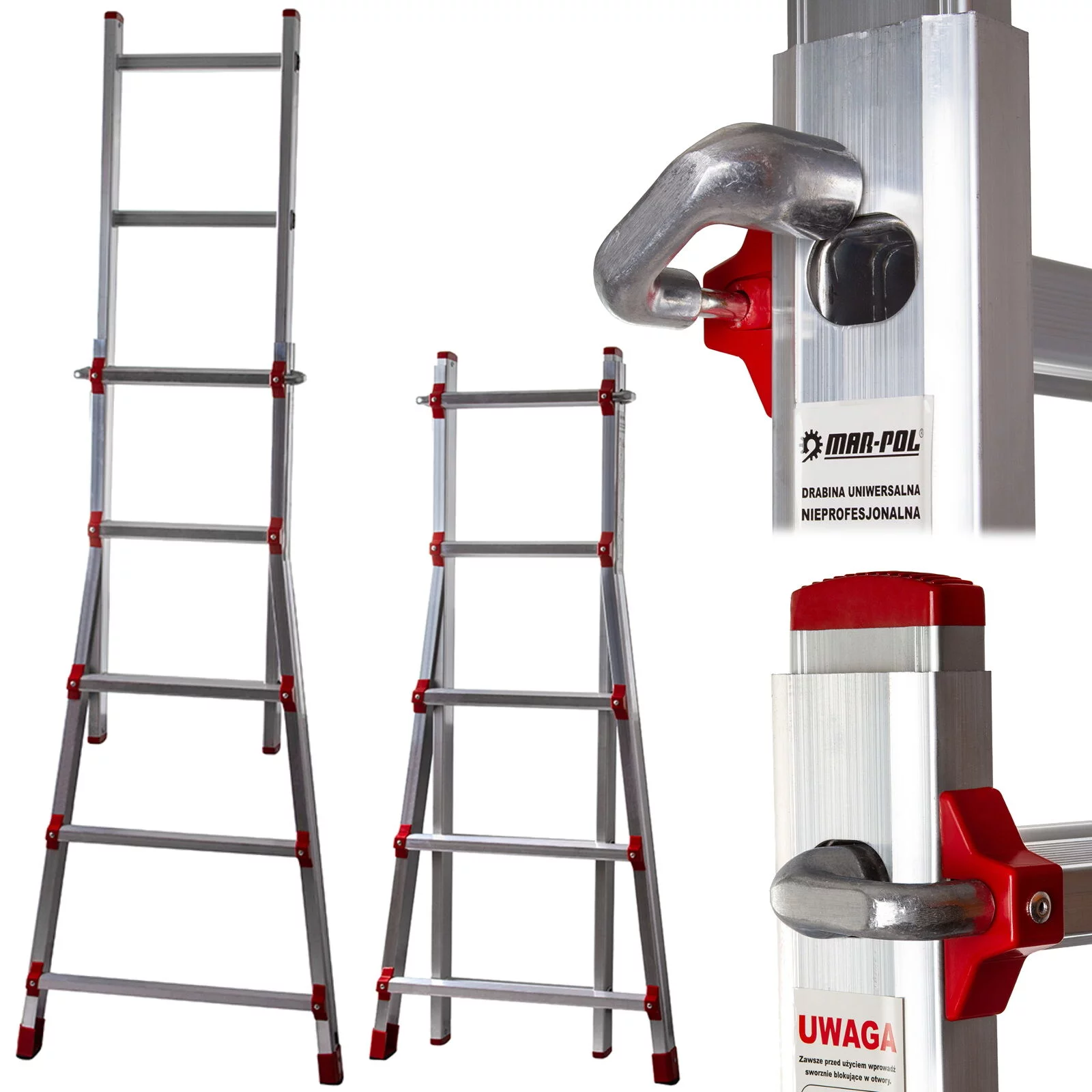 DRABINA ALUMINIOWA TELESKOPOWA 248cm