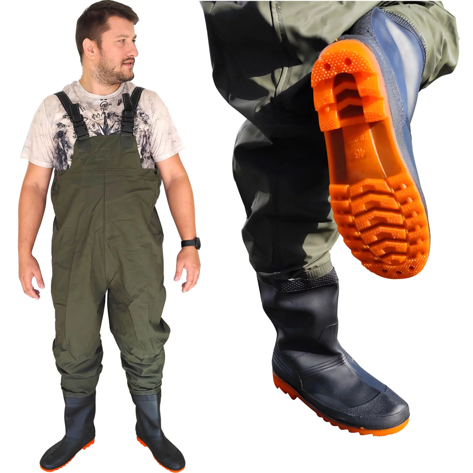 WODERY PVC rozmiar 44 BUTY SPODNIE SZELKI