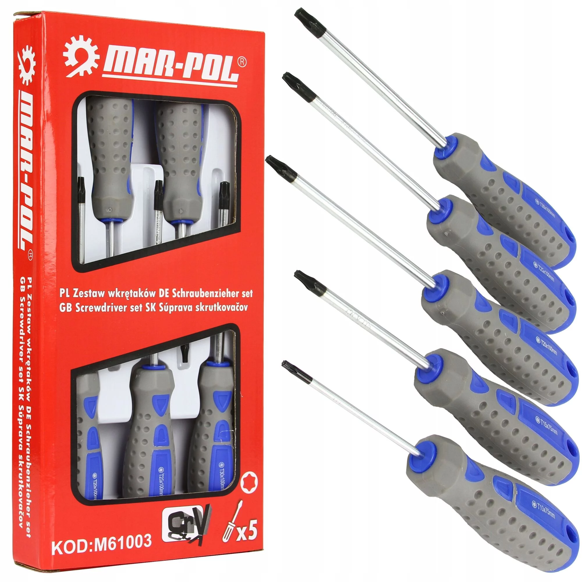 ŚRUBOKRĘTY WKRĘTAKI TORX 5el