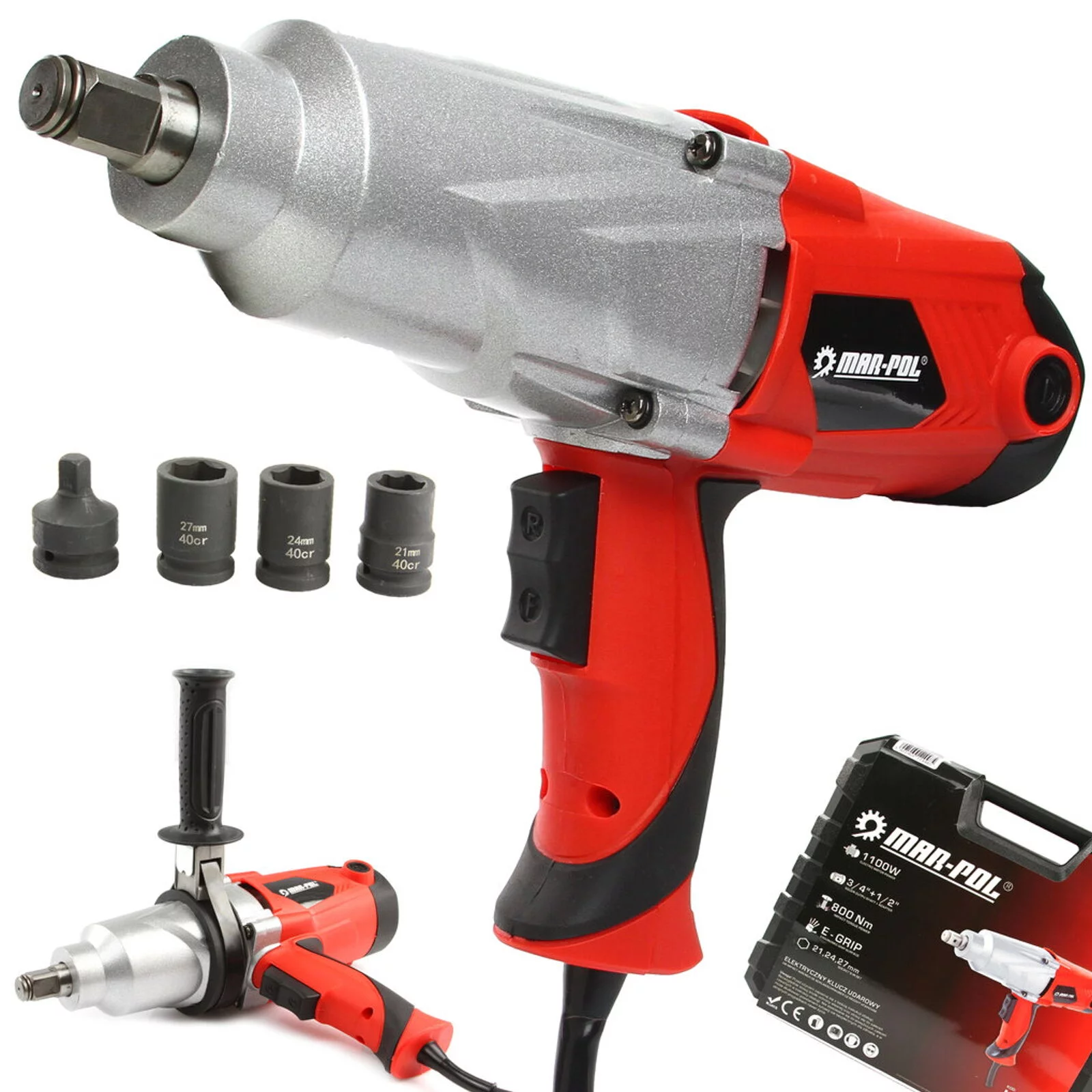 ELEKTRYCZNY KLUCZ UDAROWY 3/4'' 1100W 800NM