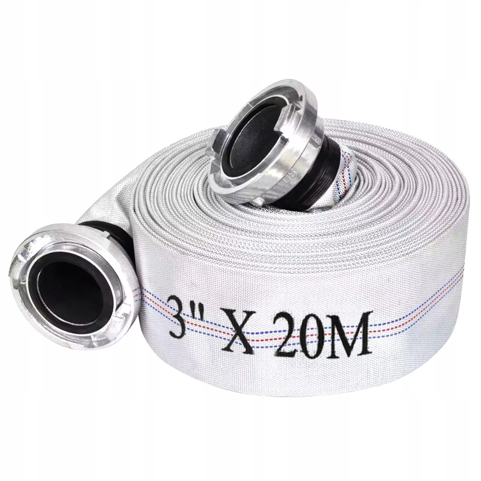WĄŻ DO WODY 3''x20m ZŁĄCZKI