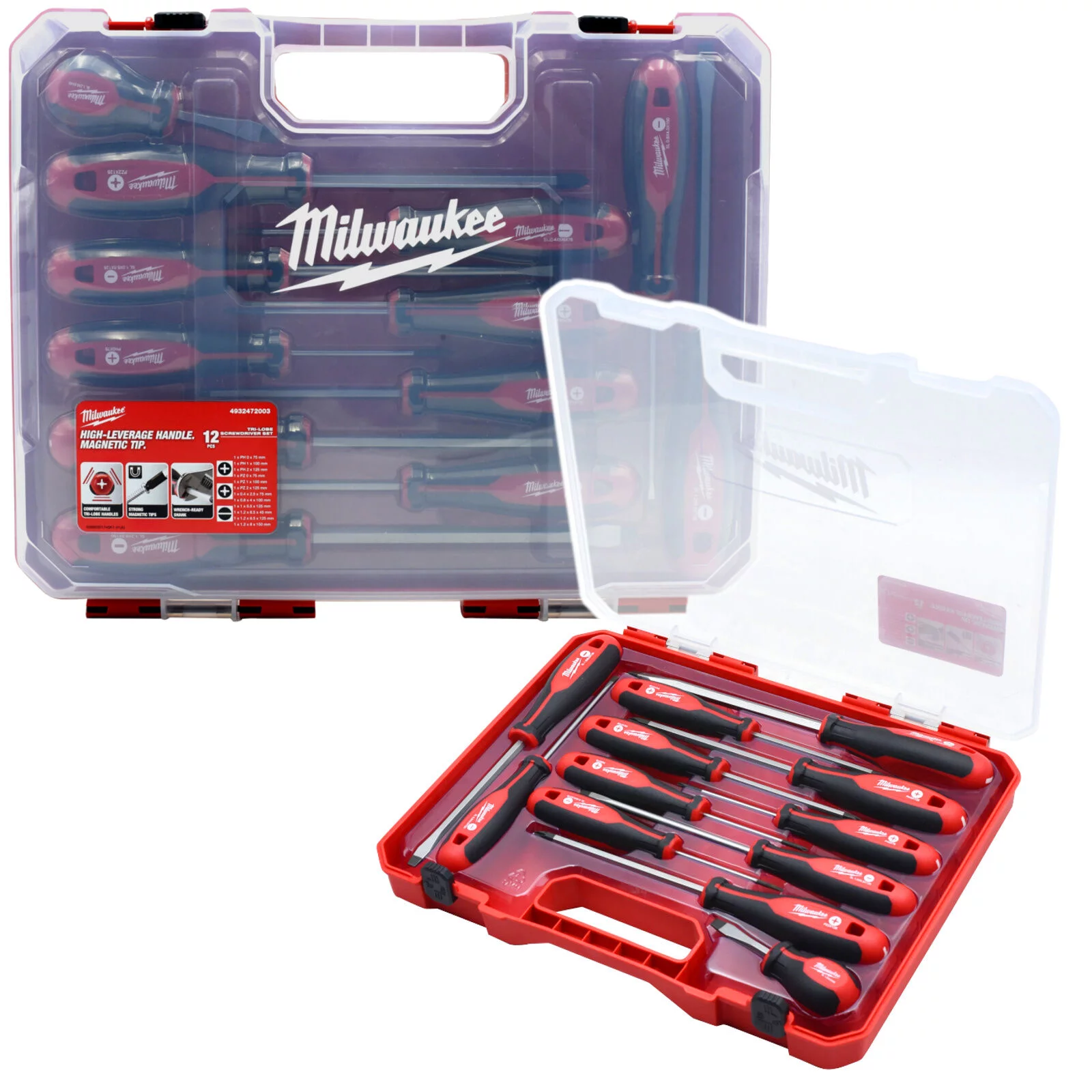ZESTAW WKRĘTAKÓW 12PCS PH + PZ MILWAUKEE