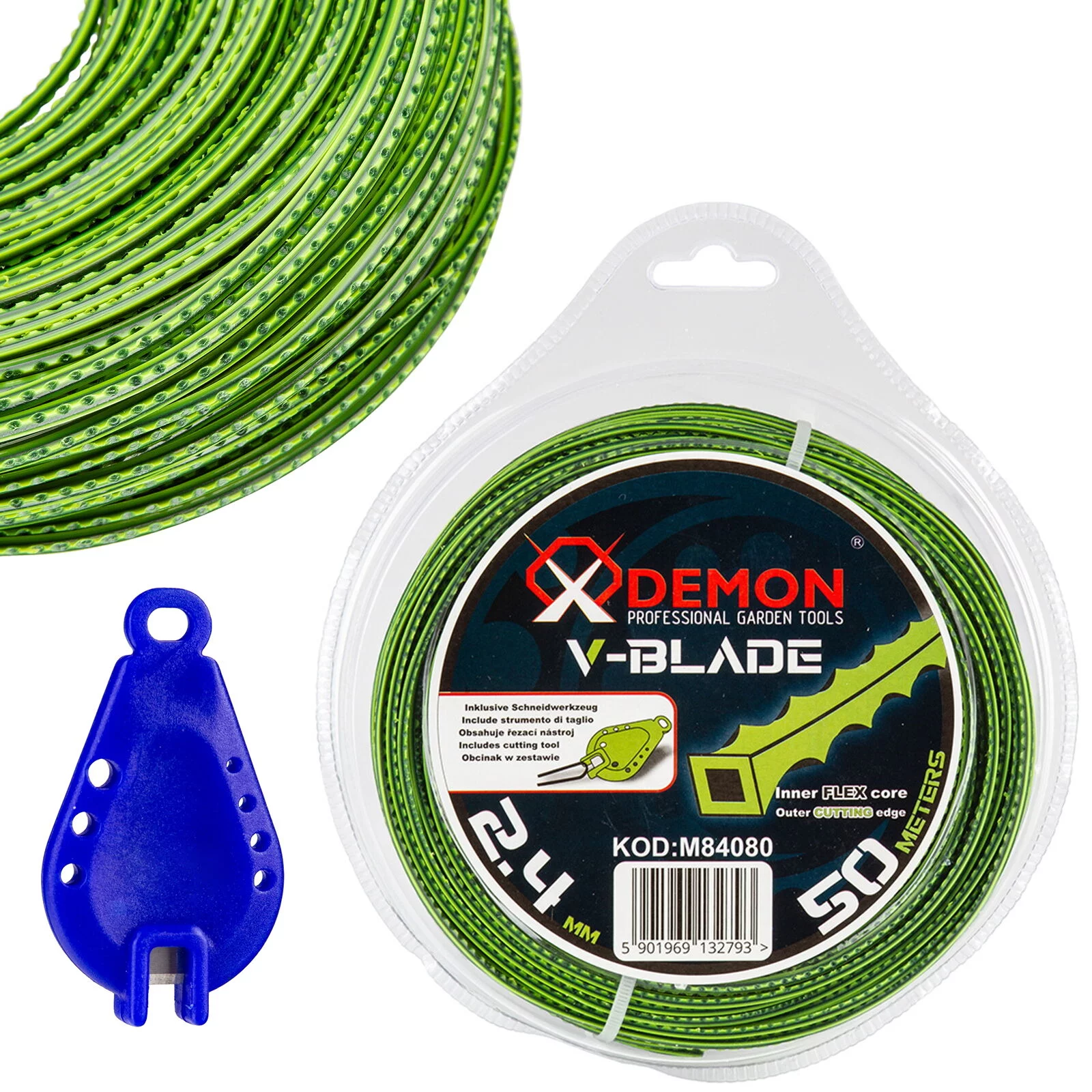 ŻYŁKA ZĘBATA DEMON V-BLADE 2.4mm 50m
