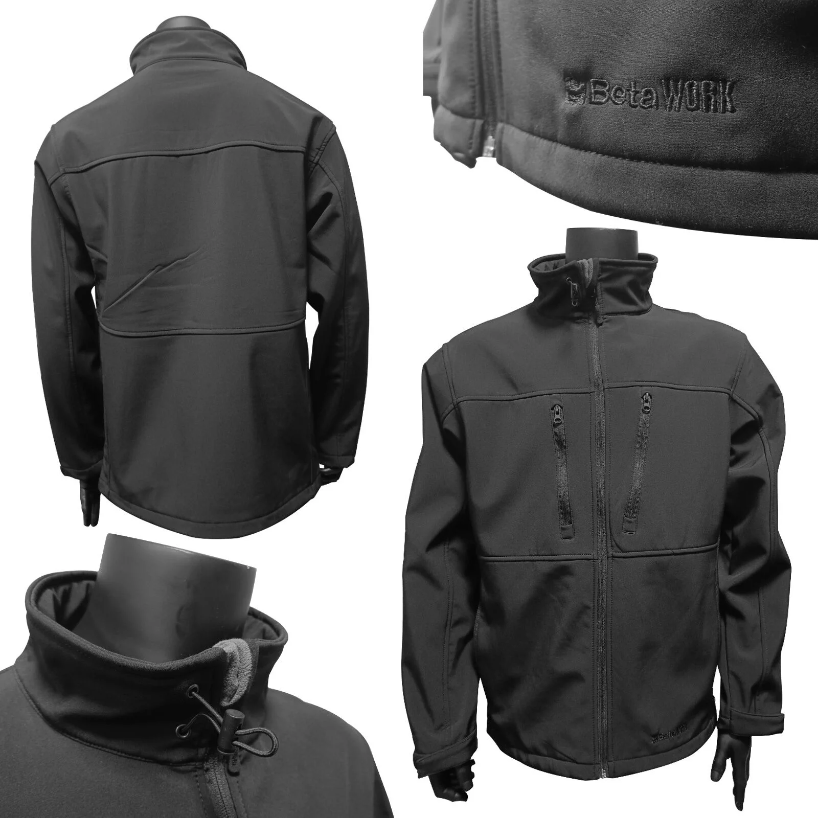 KURTKA SOFTSHELL CZARNA 7675N XL