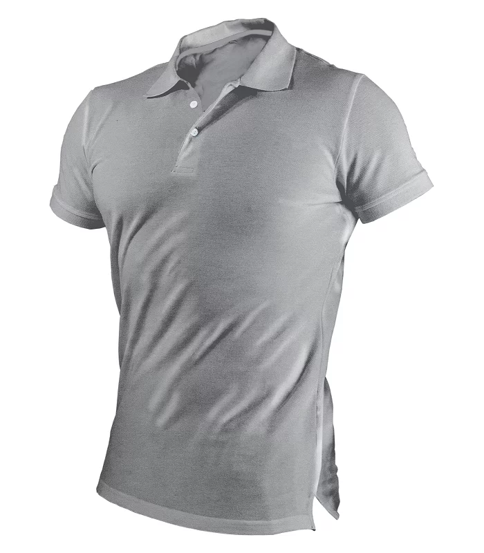 Koszulka polo męska GARU szary XL STALCO S-44676
