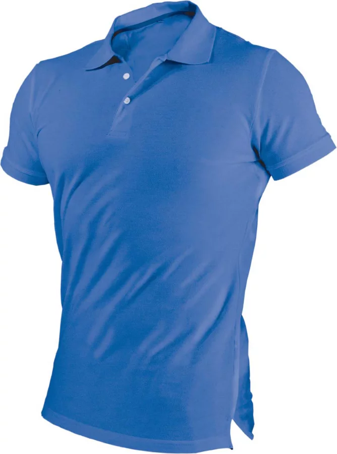 Koszulka polo męska GARU niebieski L STALCO S-4465