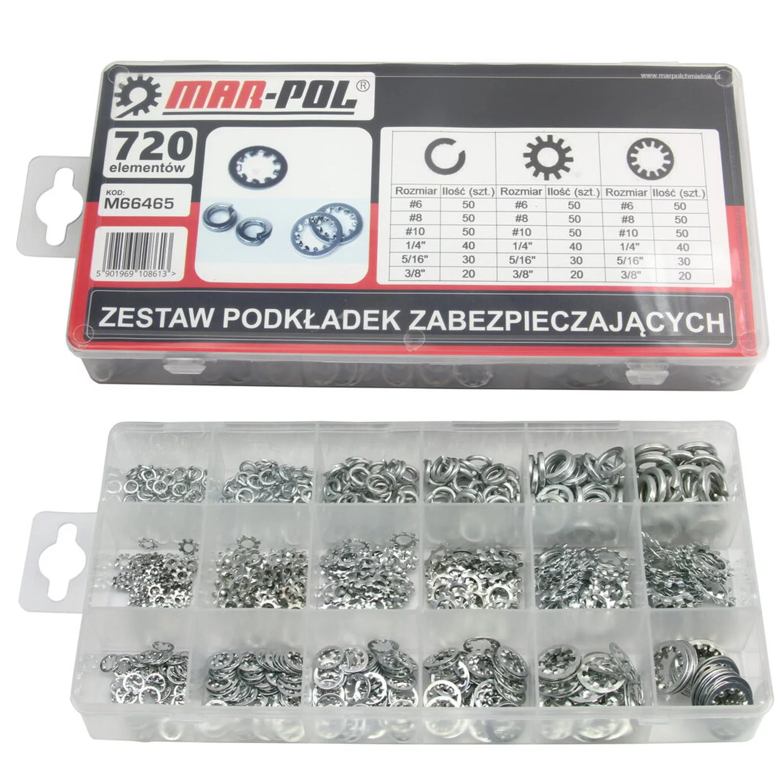PODKŁADKI ZABEZPIECZAJĄCE ZESTAW 720SZT