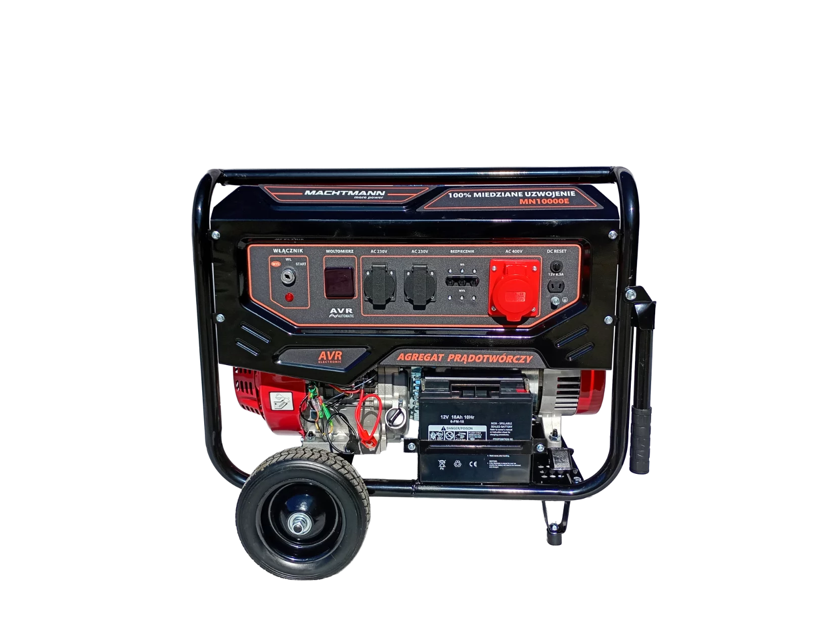 AGREGAT PRĄDOTWÓRCZY GENERATOR BENZYNA 10,0 kVA MACHTMANN MN10000E