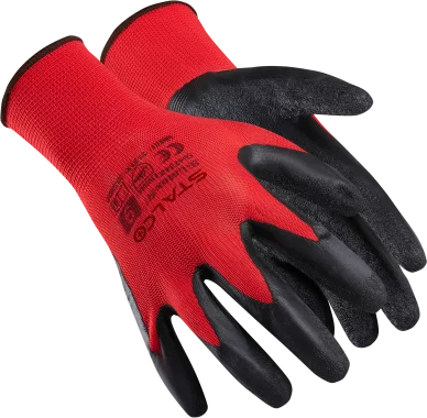 Rękawice poliestrowe S-LATEX R ECO 10” STALCO