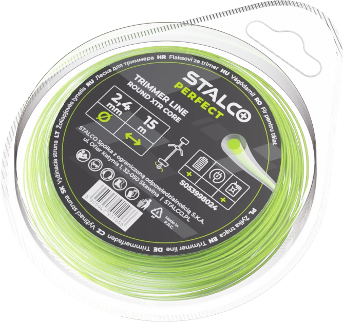Żyłka tnąca okrągła Round XTR Core 2,4mm x 15m