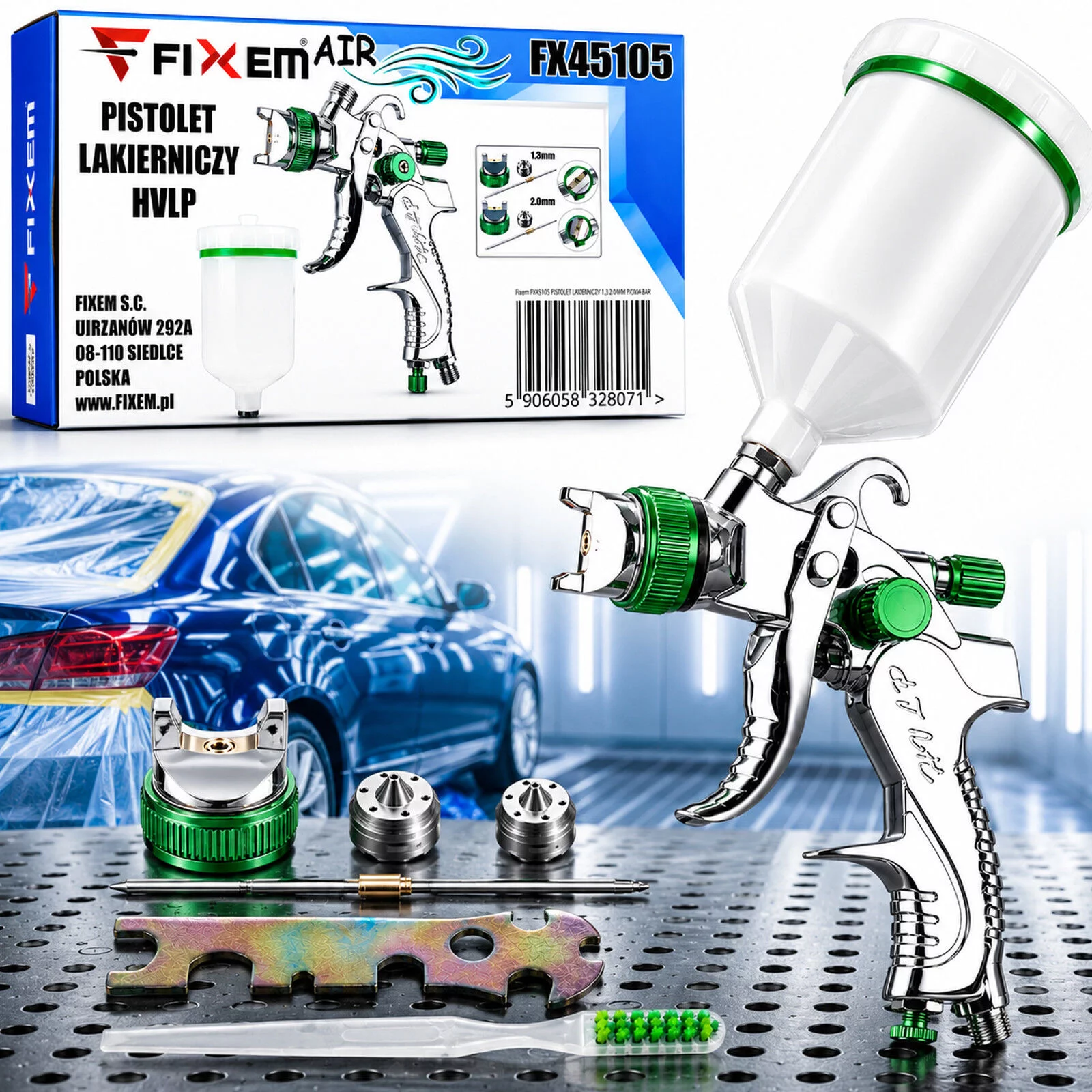 PISTOLET LAKIERNICZY 1.3 2.0 HVLP FIXEM AIR