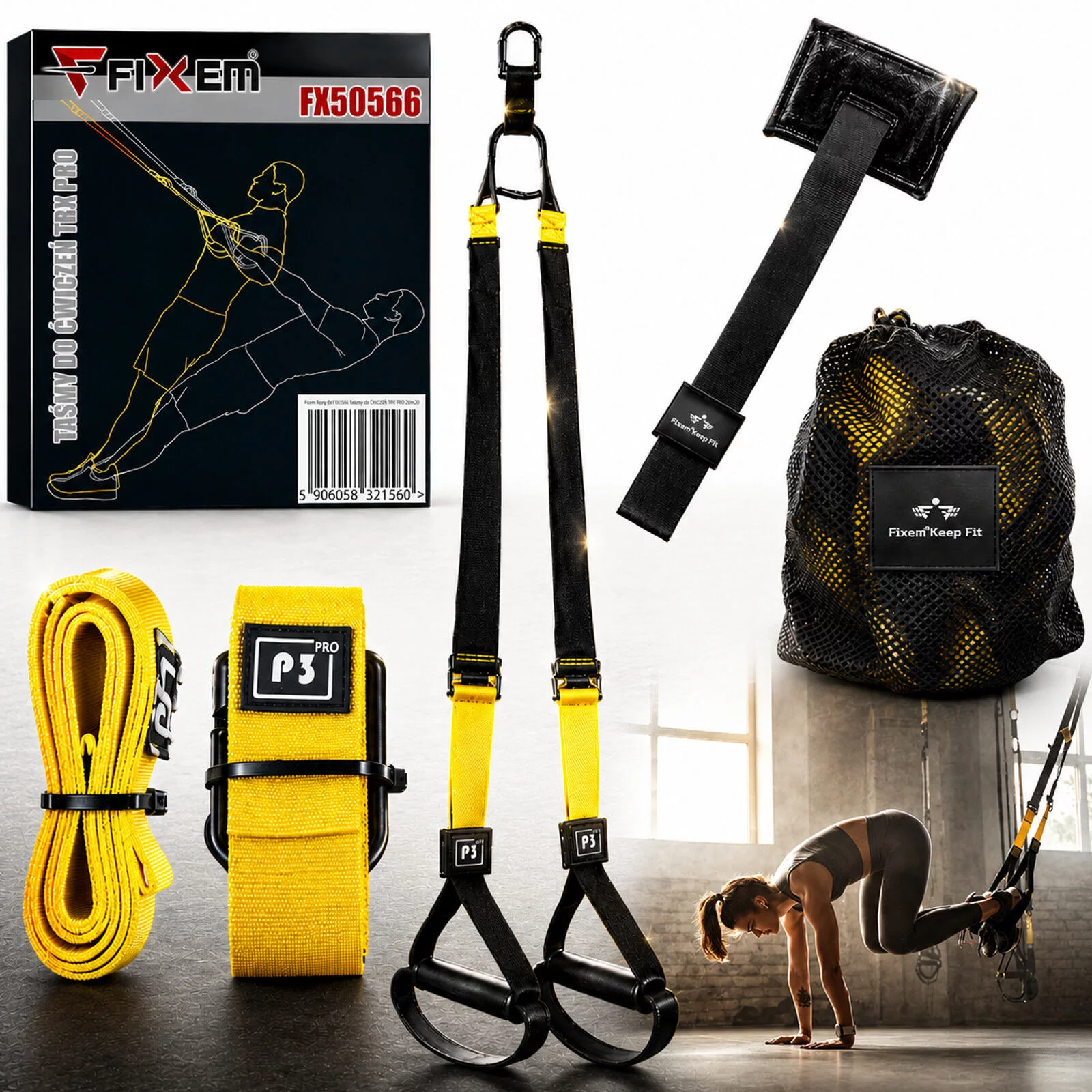TAŚMY DO ĆWICZEŃ TRX PRO 210-320