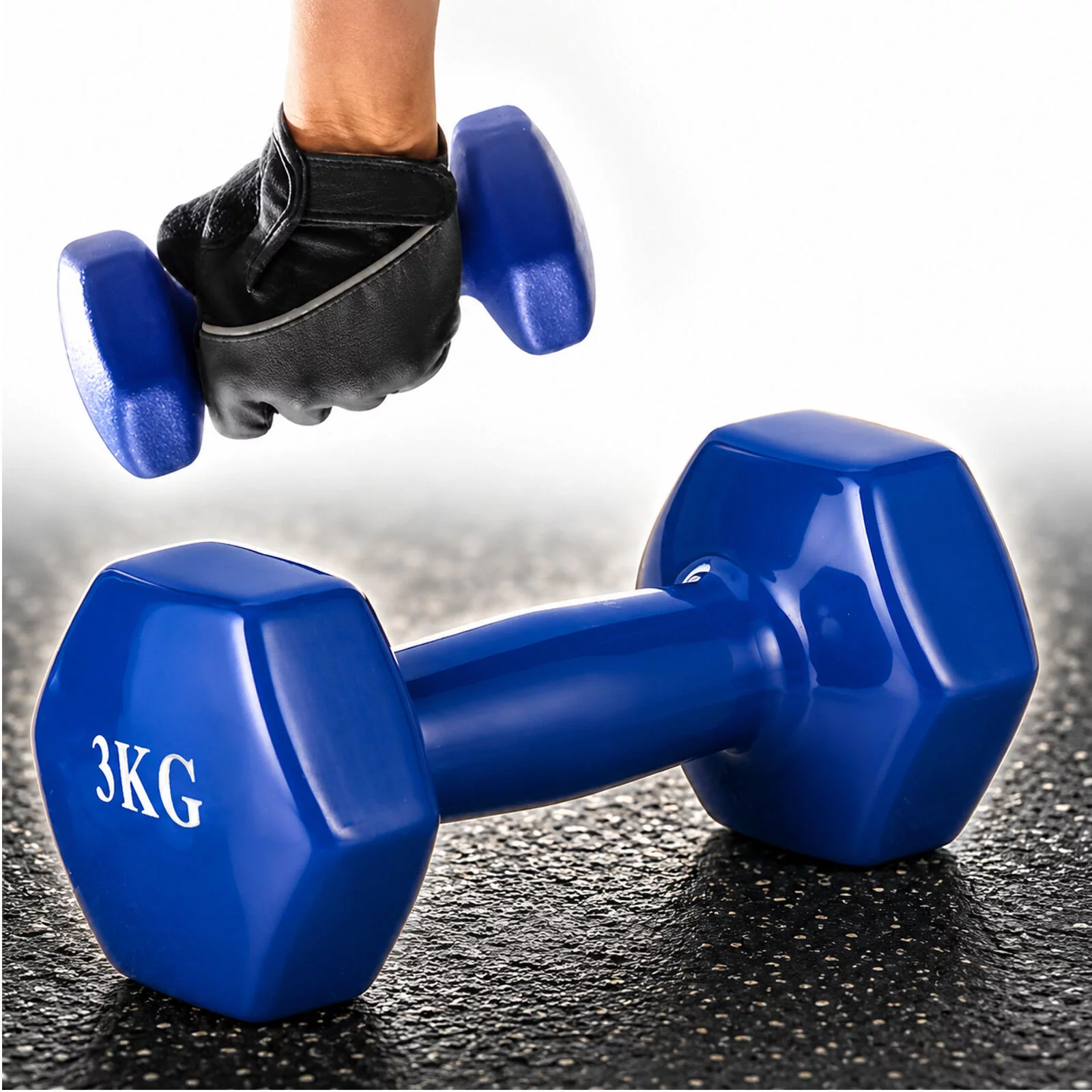 HANTEL ŻELIWNY POWLEKANY 3KG