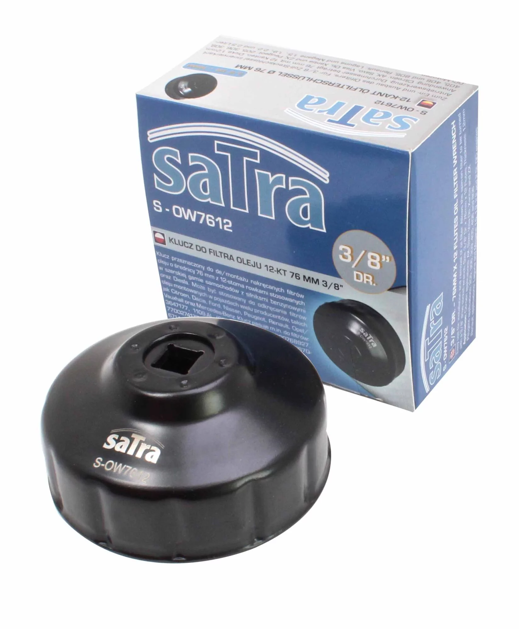 KLUCZ DO FILTRA OLEJU 12-kt 76mm 3/8"