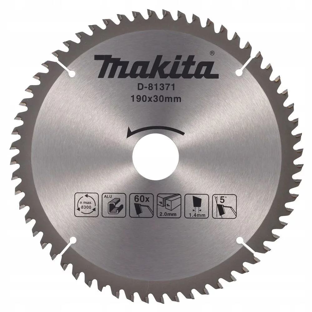 M.Piła tarczowa 190x30/20x60z Standard aluminium