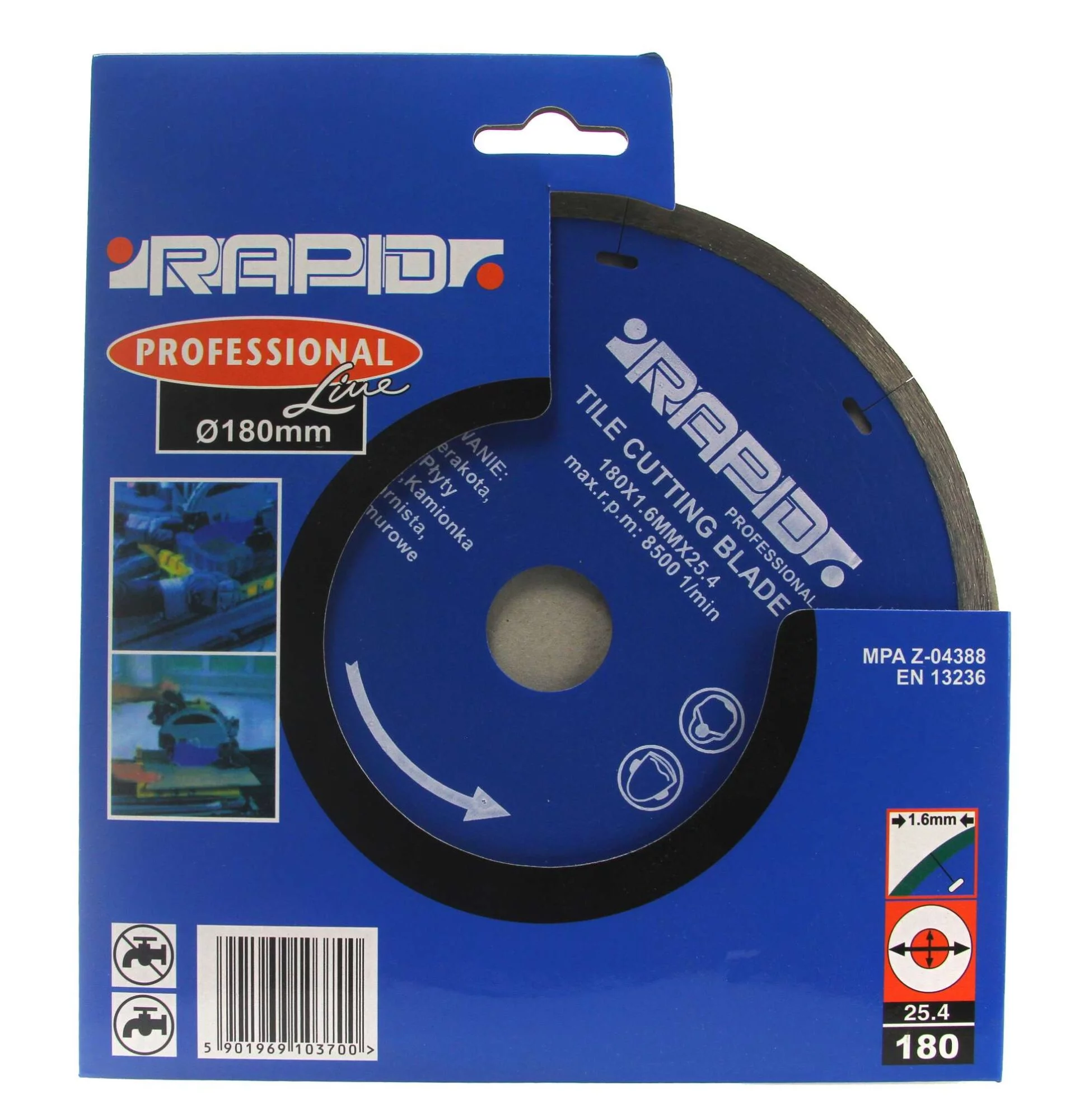 TARCZA DIAMENTOWA 180MM RAPID M08715