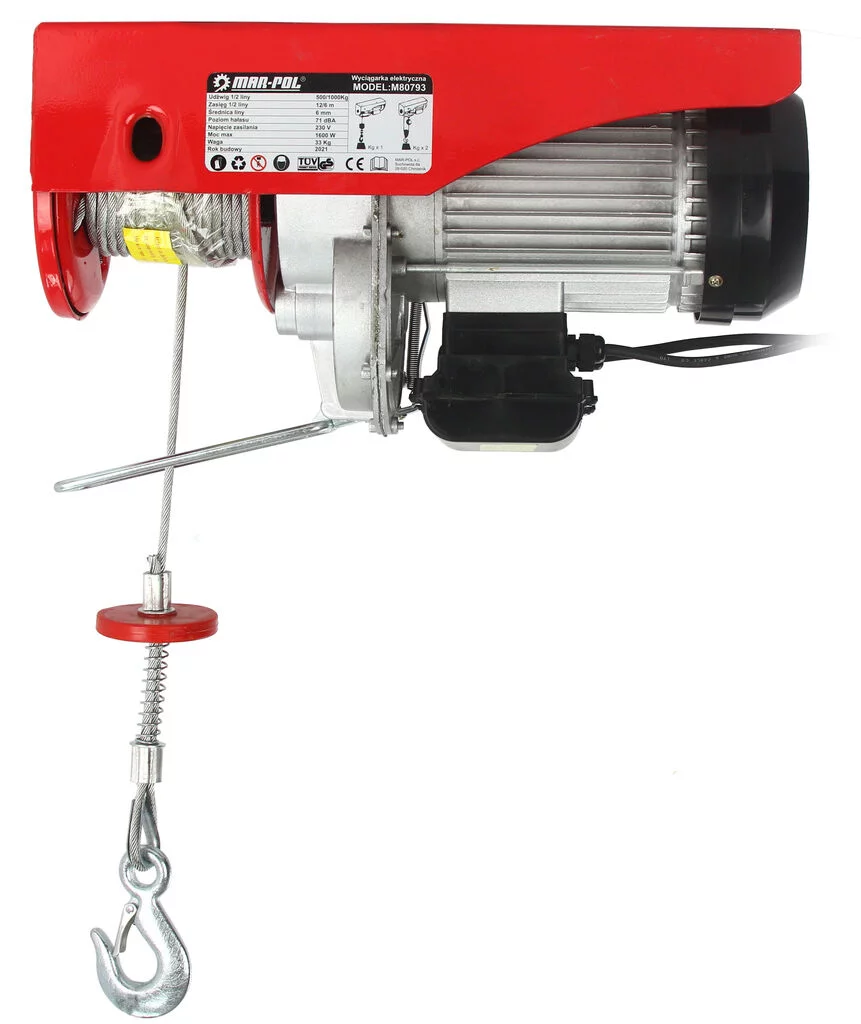 WCIĄGARKA 230V 500/1000KG M80793