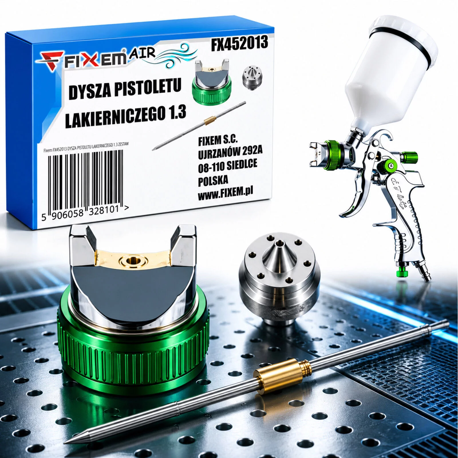 DYSZA PISTOLETU LAKIERNICZEGO 1.3 ZESTAW