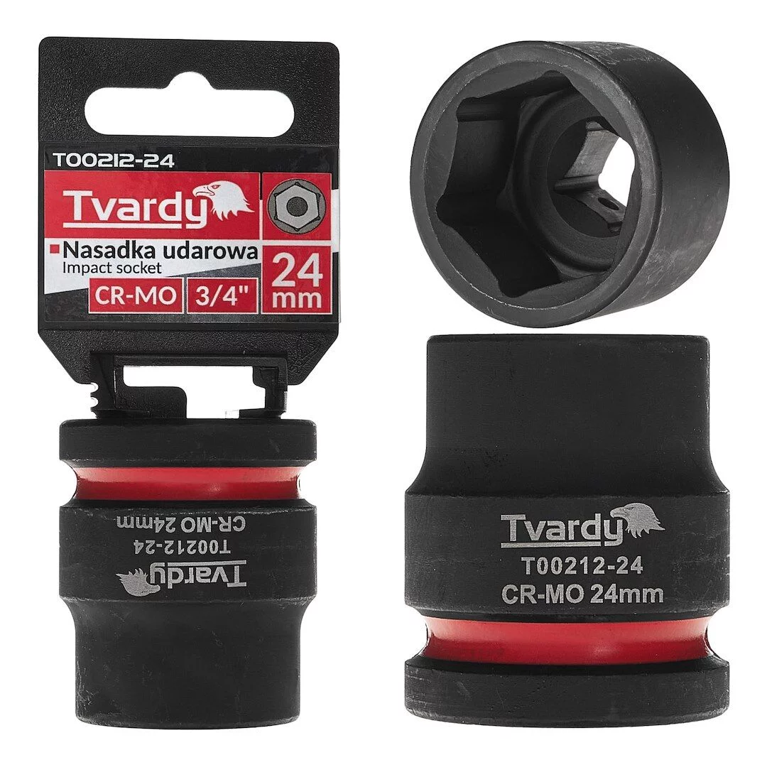 Nasadka udarowa 3/4 24mm CR-MO Tvardy 6-kąt