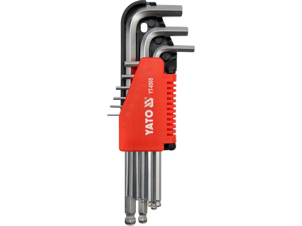 YT-0505 KLUCZE IMBUS.KUL.9CZ. 1,5-10MM CR-V