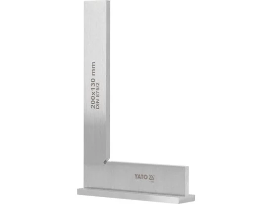 KĄTOWNIK ŚLUSARSKI ZE STOPKĄ 200X130 MM KL II