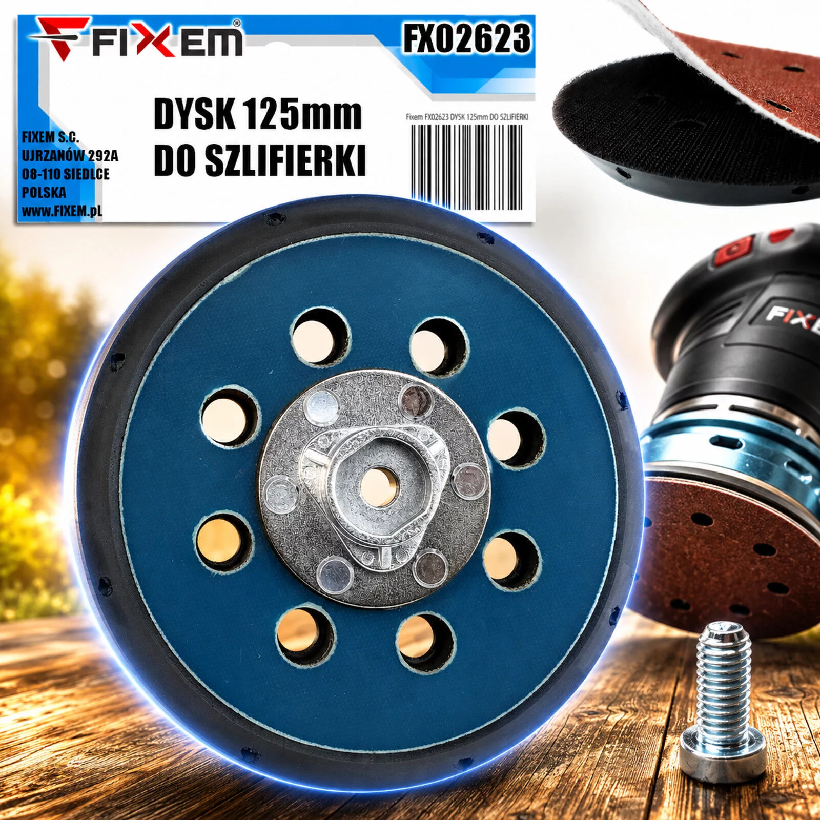 DYSK 125mm DO SZLIFIERKI MOD.BYG