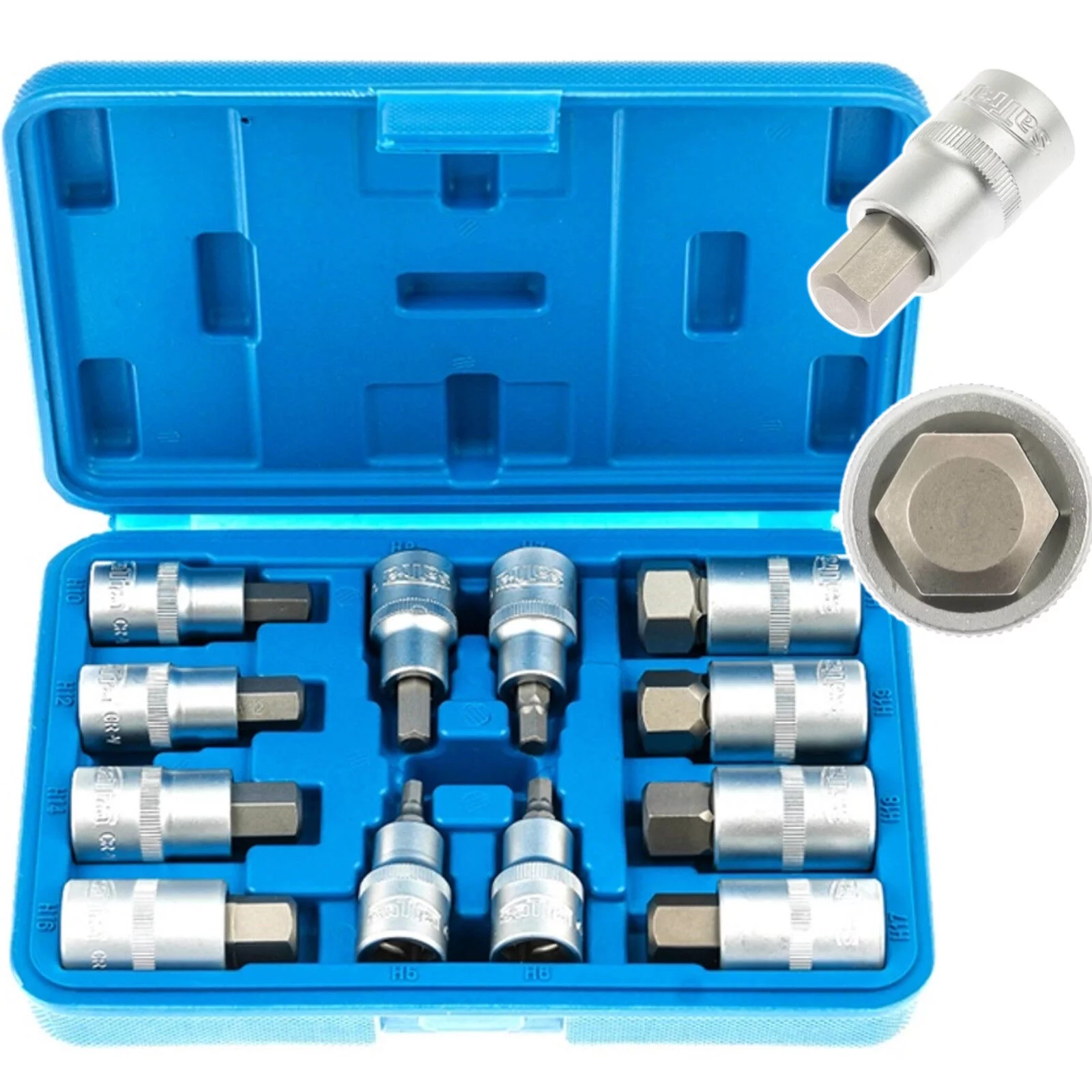 KPL.NASADEK HEX IMBUS 12SZT. 1/2" KRÓTKIE