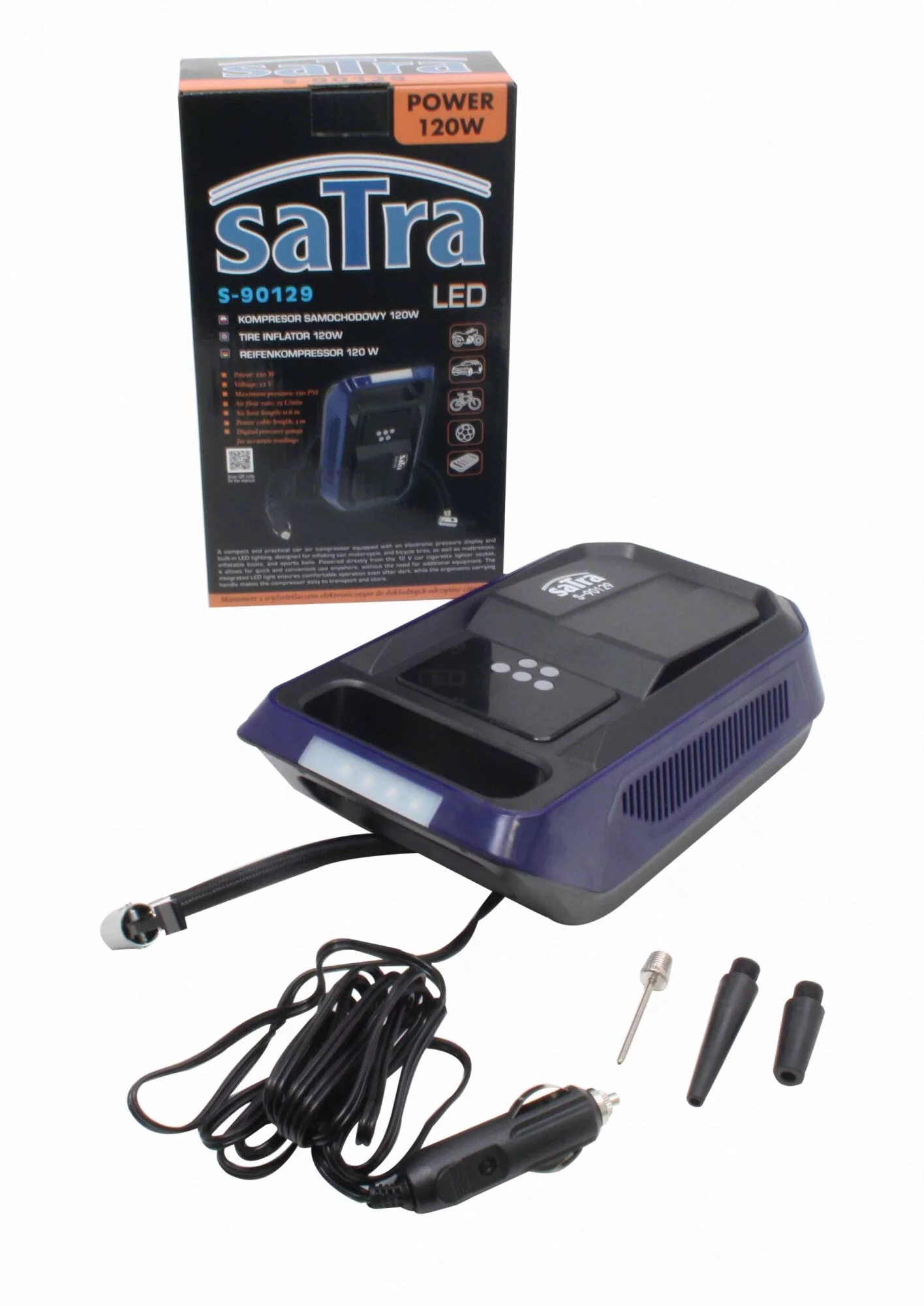KOMPRESOR SAMOCHODOWY 120W S-90129