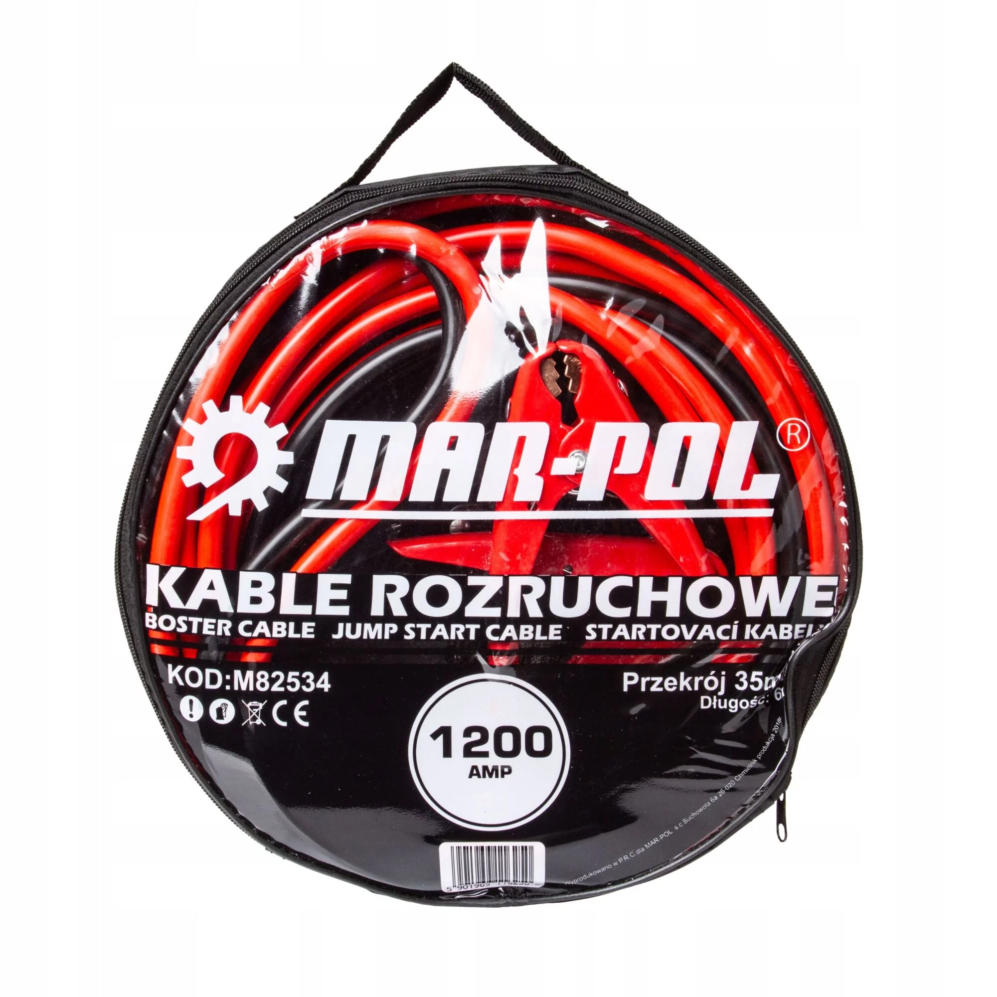KABLE PRZEWODY ROZRUCHOWE 1200A 6m 35mm2