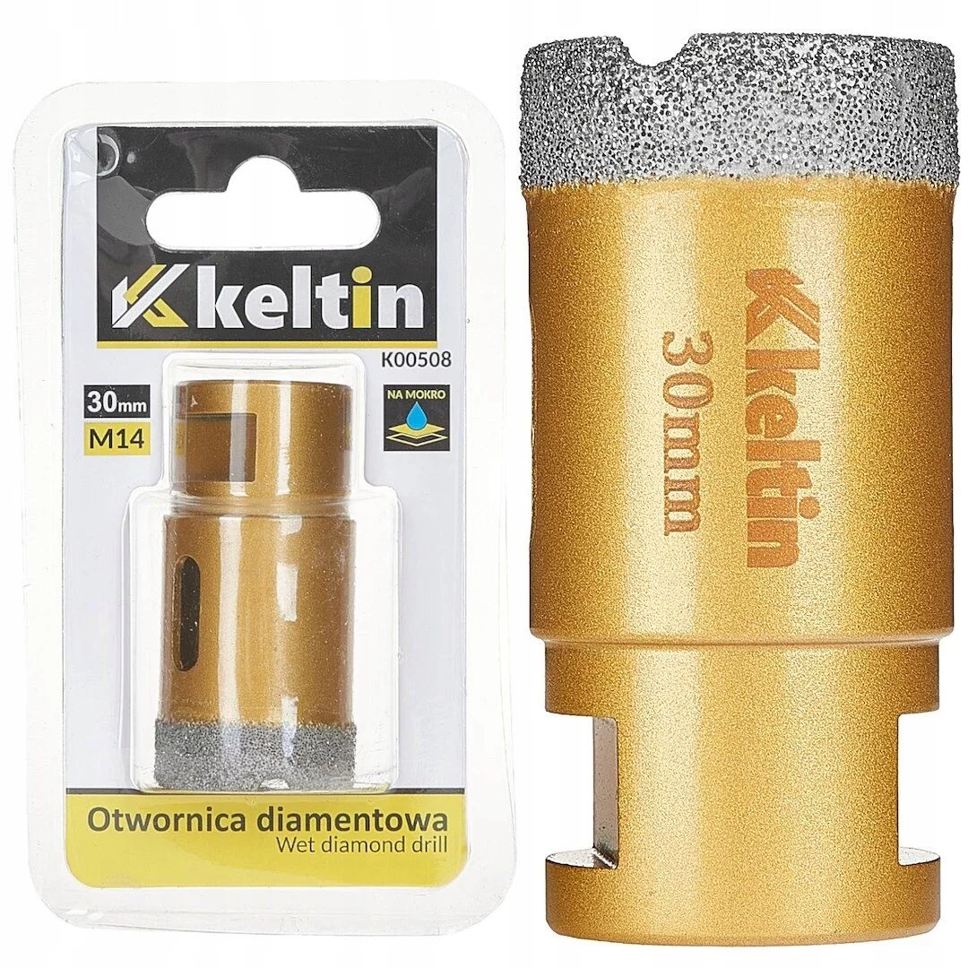 Otwornica diamentowa 30mm M14 do gresu, ceramiki, szlifierek kątowych