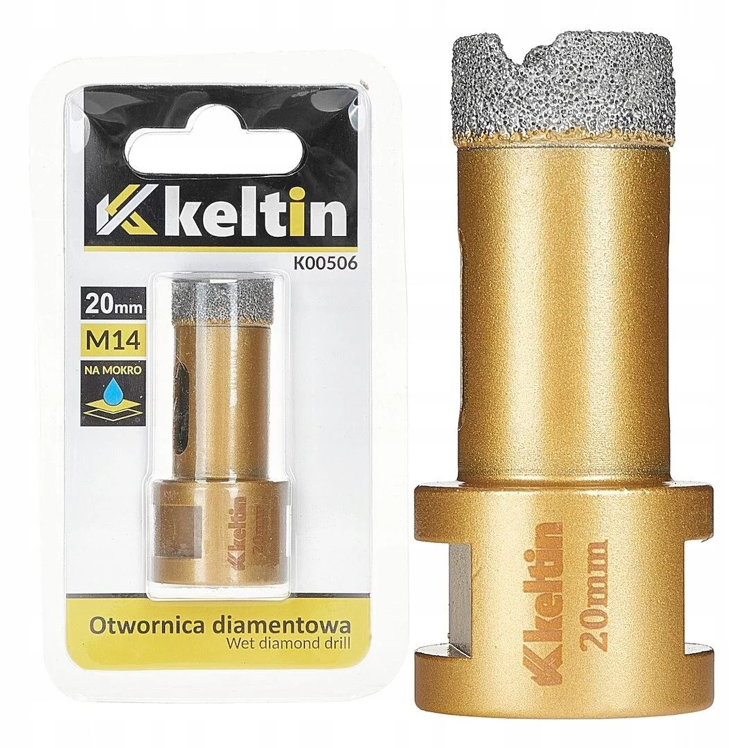 Otwornica Diamentowa 20mm M14 do Gresu, Ceramiki i Kamienia