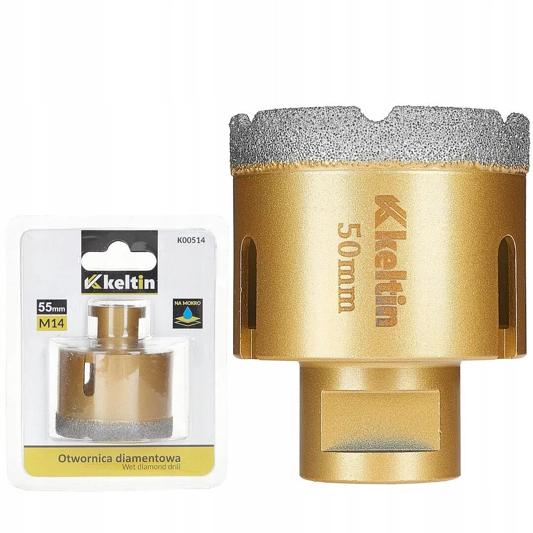 Otwornica Diamentowa 55mm M14 - Precyzja w Twardych Materiałach