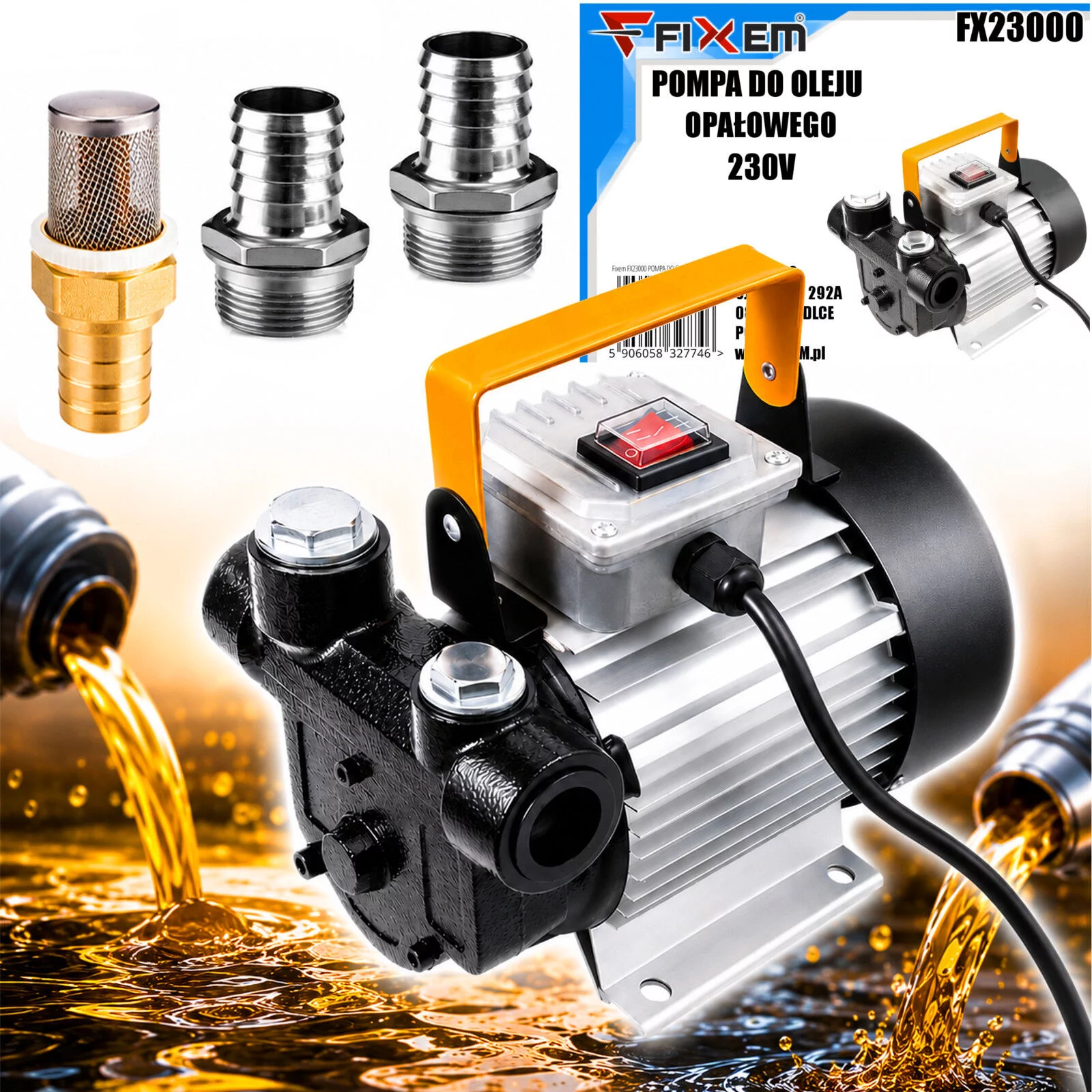 POMPA DO OLEJU 230V 70l/min