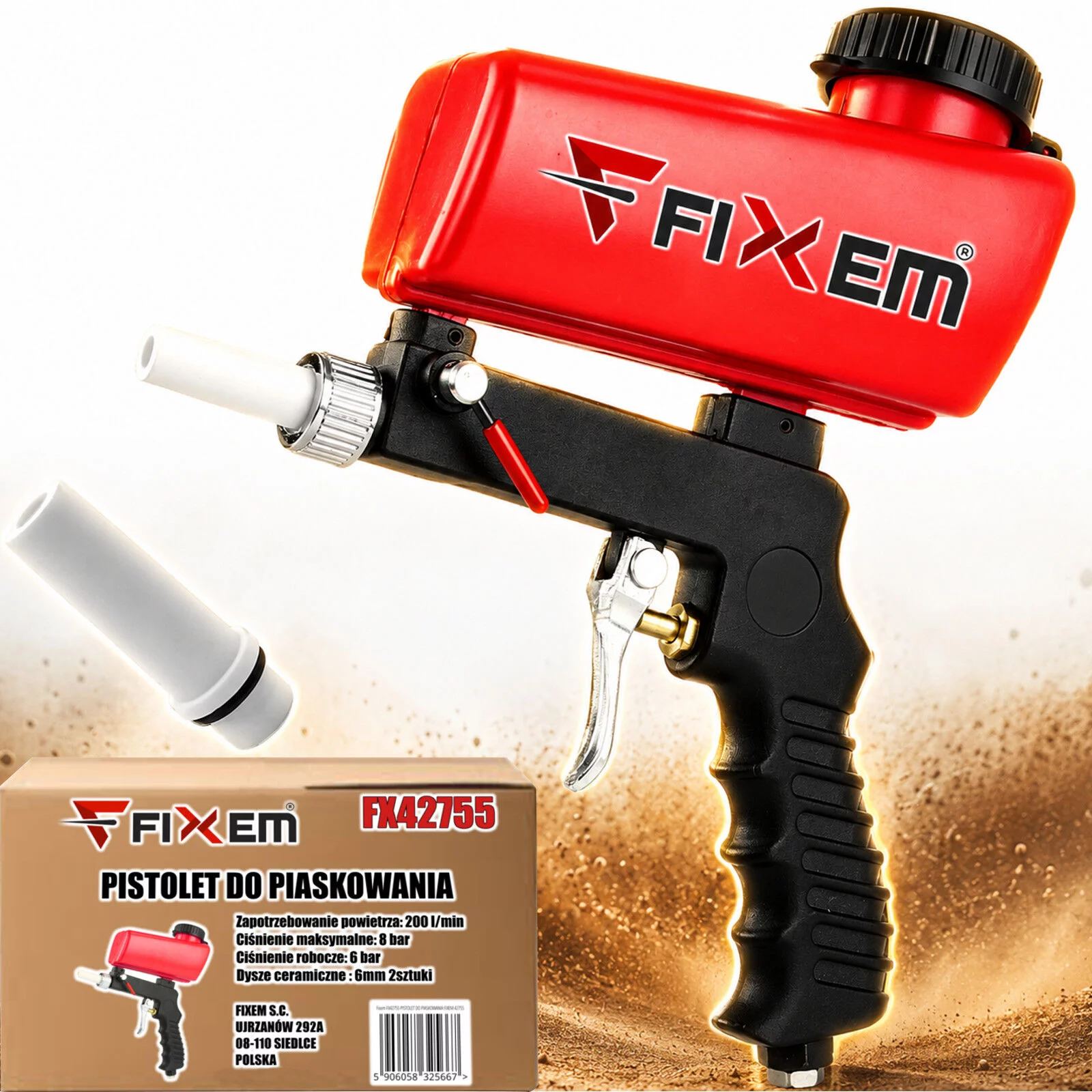 PISTOLET DO PIASKOWANIA FIXEM 42755