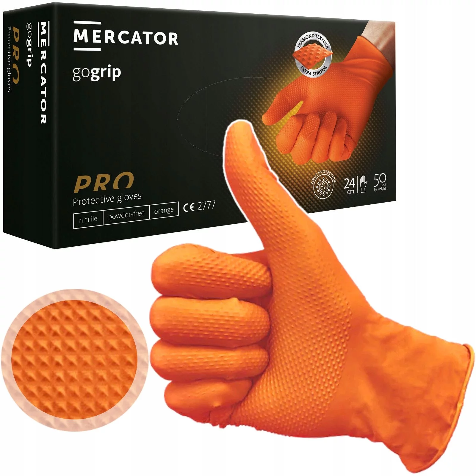RĘKAWICE GOGRIP ORANGE L