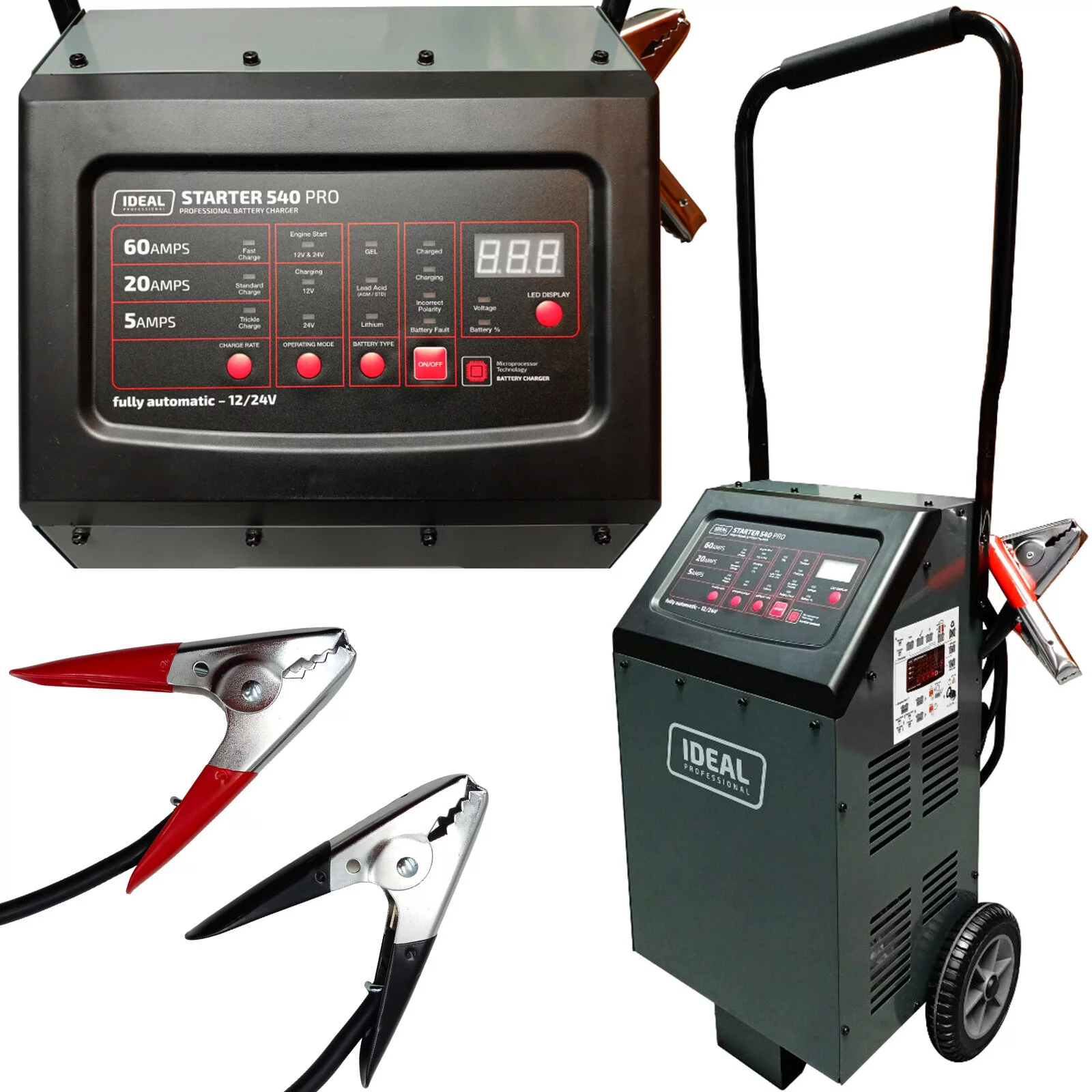 STARTER 540A PRO 12/24V STD/GEL/AGM/LITHIUM