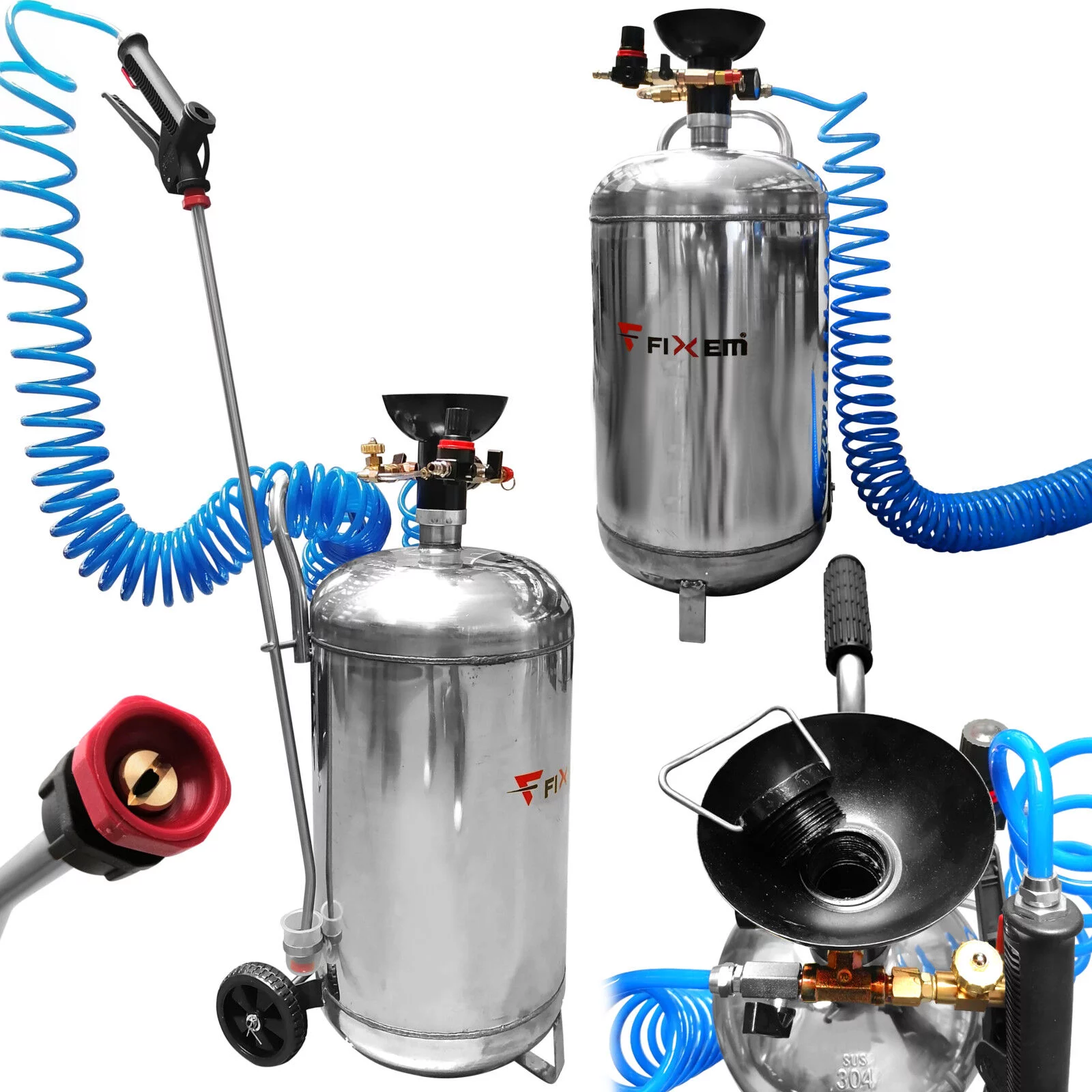 PIANOWNICA PNEUMATYCZNA 40L INOX