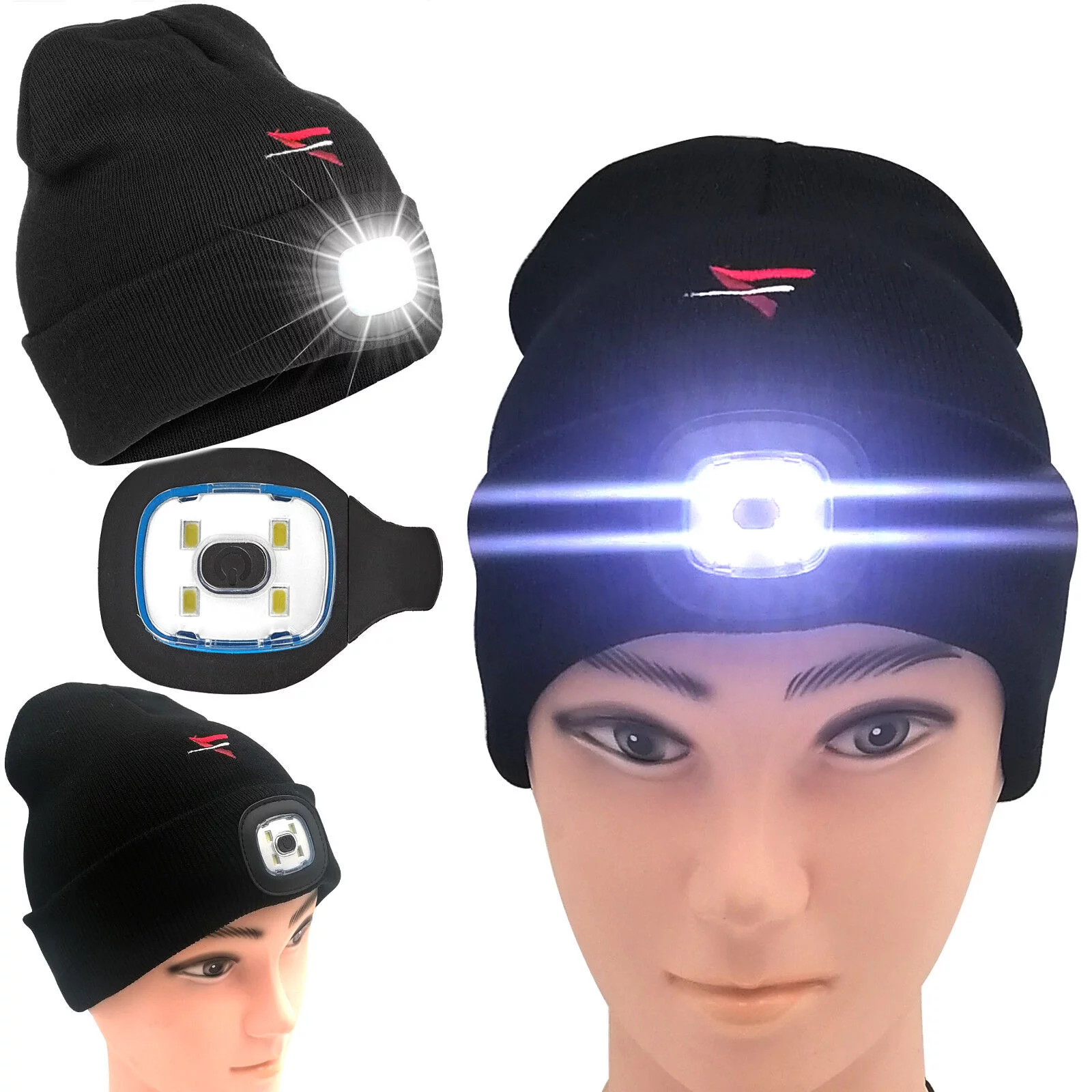 CZAPKA LED CZARNA