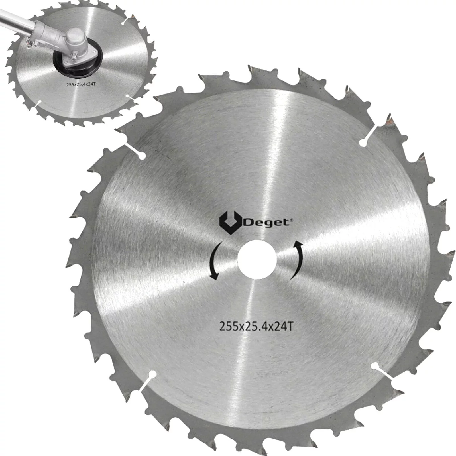 TARCZA WIDIOWA 255mm X 25,4mm 24T DO KOSY C